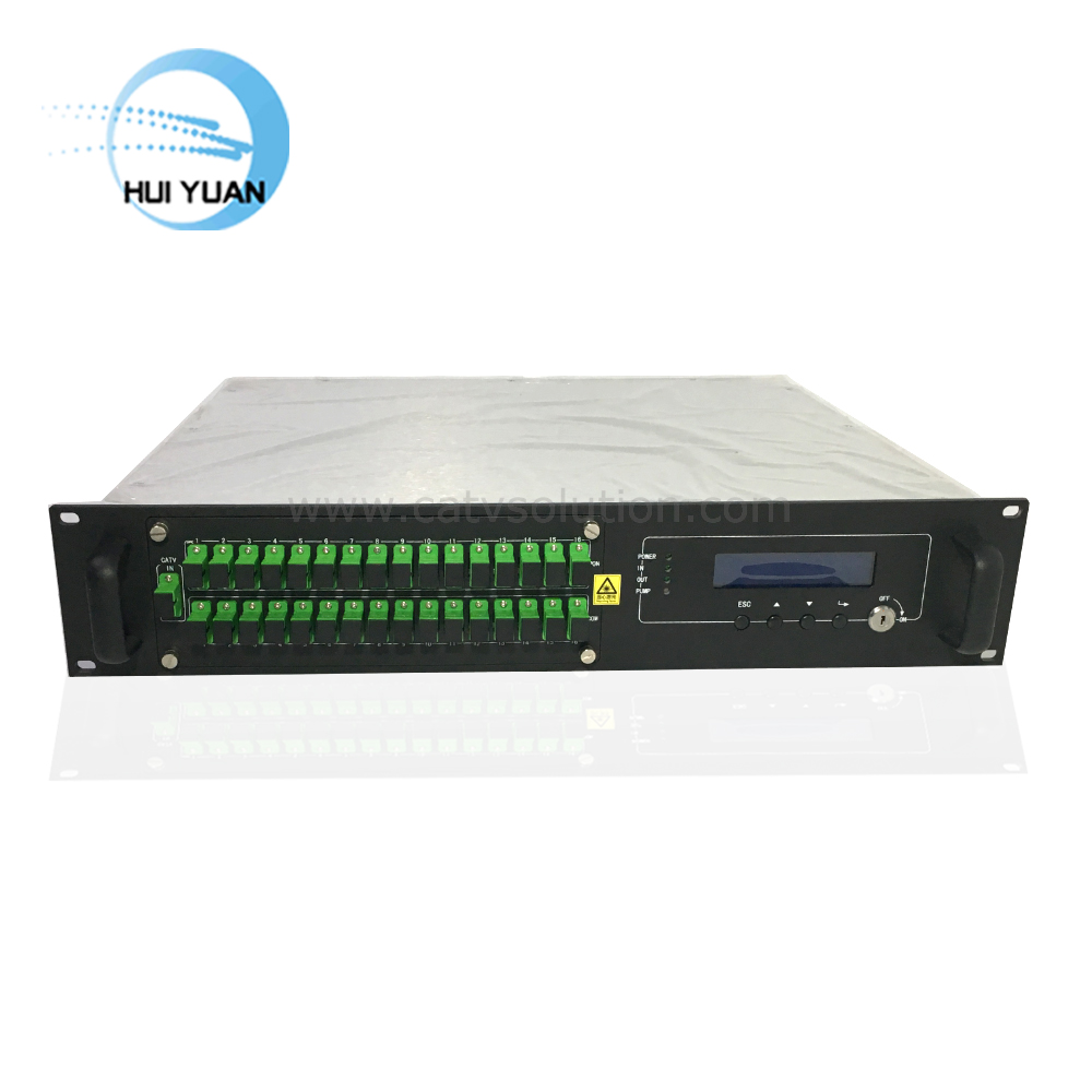 1550nm CATV Optical Amplifier 16 with WDM SC/APC,Dual Power Supply